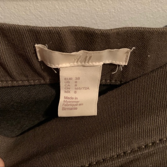 H&M Dark Green Pants Size S/M - Picture 3 of 4